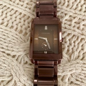 Brown Fossil Watch